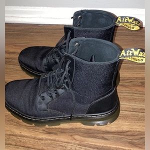 Dr. Martens Black Comb Poly Casual Boots size 9